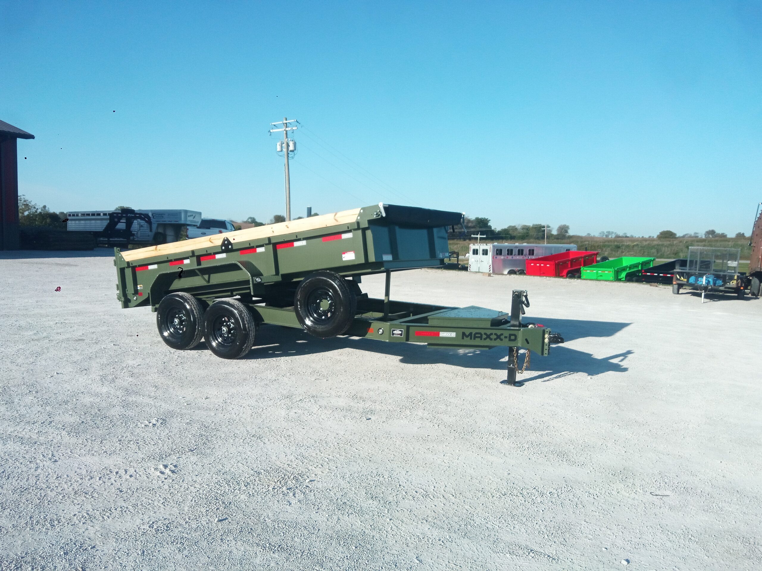 14' Green DKX Dump Trailer