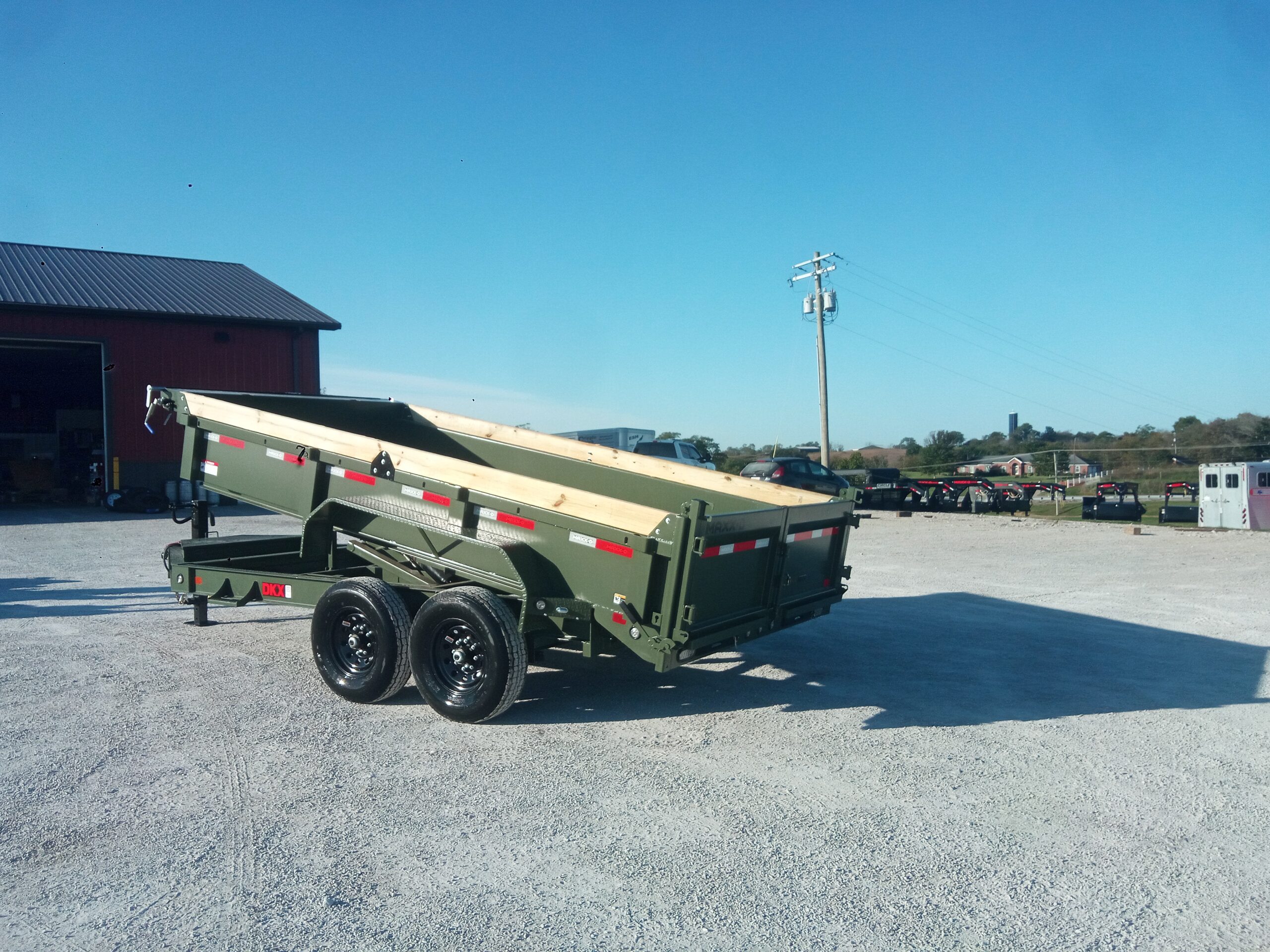14' Green DKX Dump Trailer - Image 2