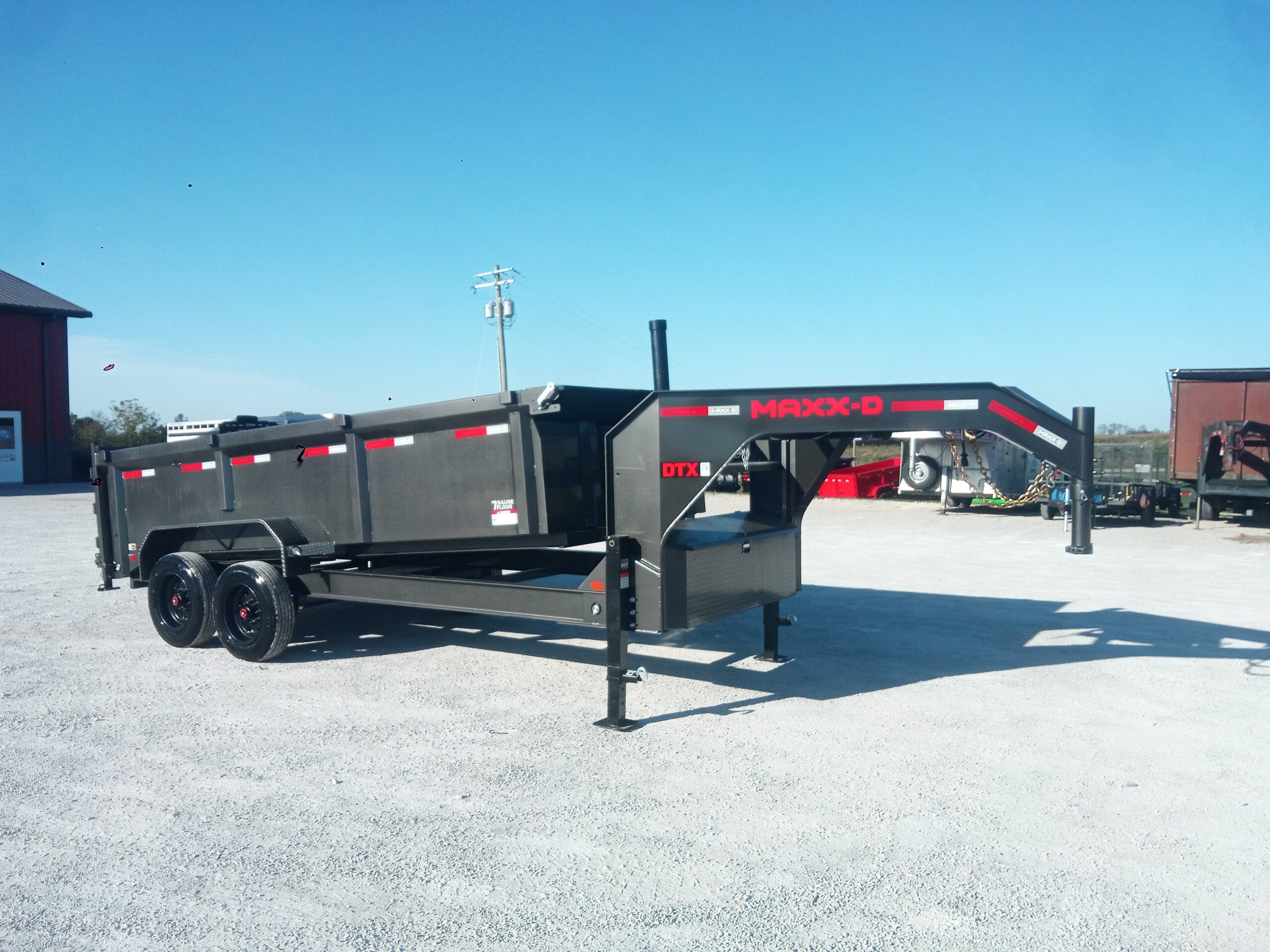 2027 – 16' x 83" 14K Telescoping Gooseneck Dump Trailer